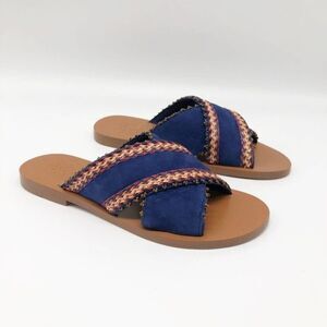 VINCE CAMUTO Blue Beaded Averal Sandal